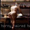 Horny haired housewives